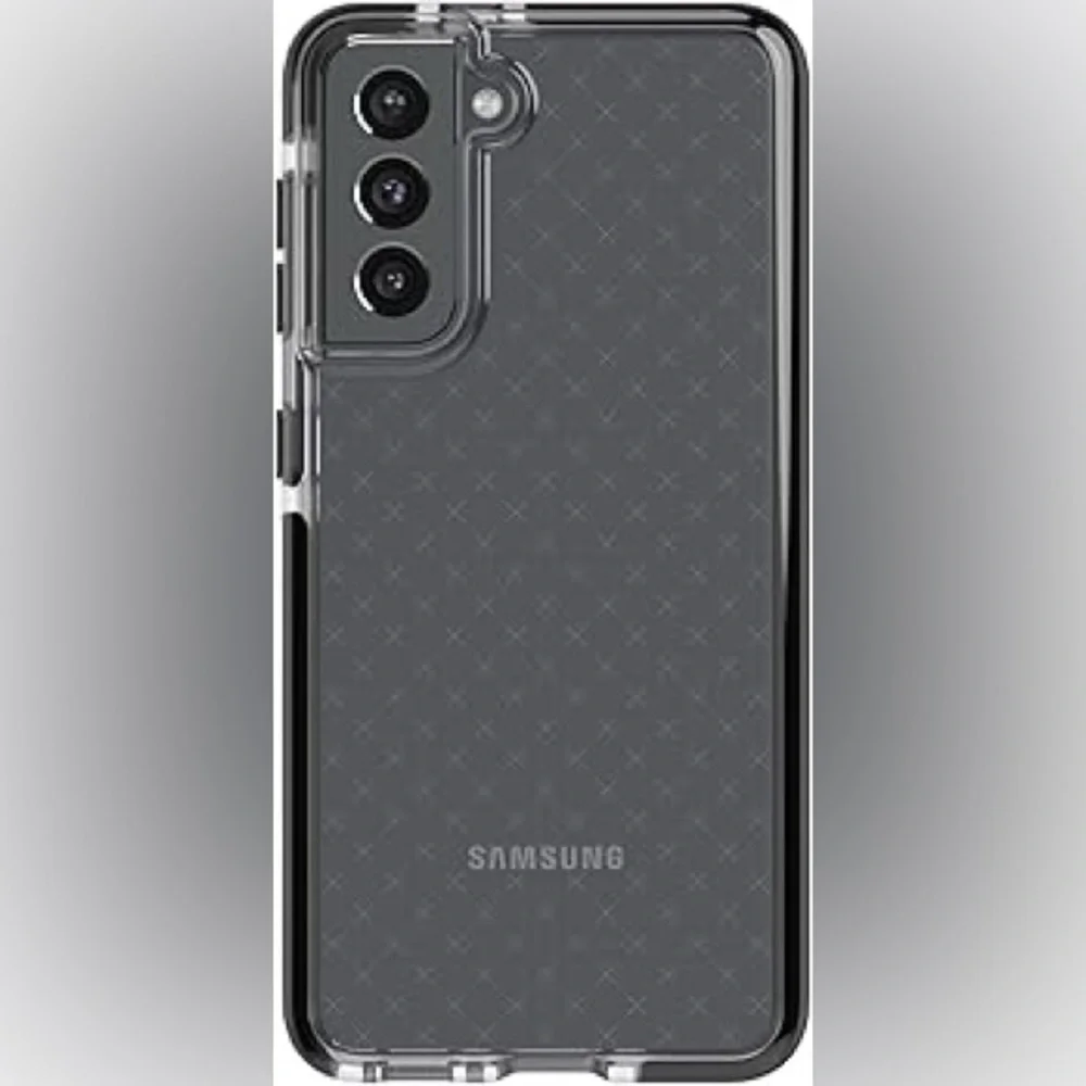 tech21 Evo Check Phone Case for Samsung S21 5G | Smokey Black